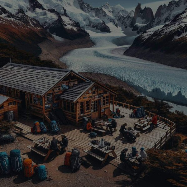 Quels refuges en Patagonie permettent des expéditions guidées sur le glacier Perito Moreno?